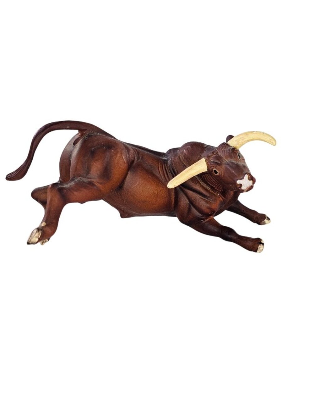 Breyer PBR Collectibulls Bull Figurine Little Yellow Jacket #62011 *Missing Base